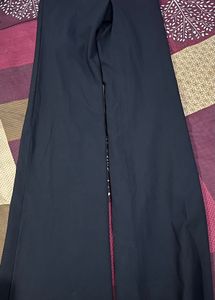Women's Wide Leg Dark Blue Pants