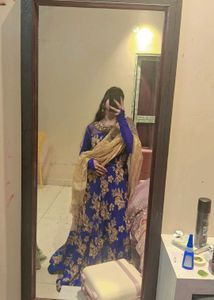 Stunning Royal Blue Embellished Gown