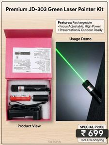 ​🔥 [BRAND NEW] Premium JD-303 Green Laser Pointer