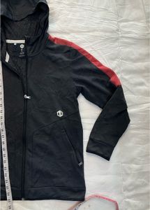 under Armour Men's Black &amp; Red Striped Hoodie