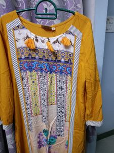 Mustard Colour Kurta