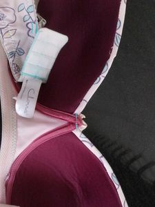 Cute Floral Print Bra
