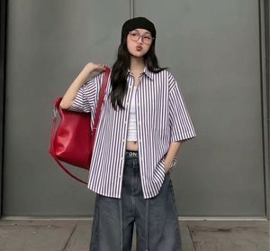 UNISEX Purple Striped Shirt