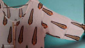 Stylish Printed Kurti white