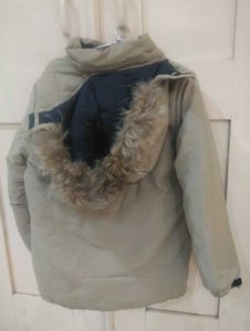 Warm Beige Puffer Winter Jacket