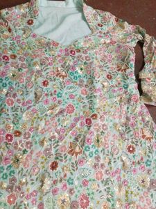 Embroidered Kurta with Sequins