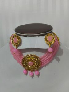 Pink Crystal Choker
