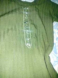 Stylish Olive Green Kurta