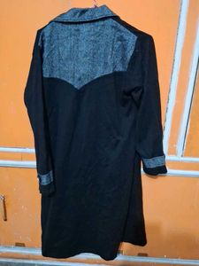 Fashion Diva Women's Black &amp; Grey Coat