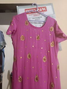 Pink Heavy Work Dress