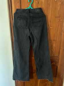 OUTRYT Black Wide Leg Jeans