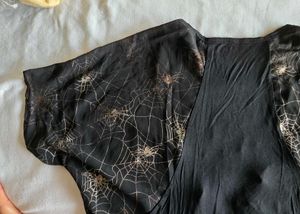 Halloween Spiderweb Print T-Shirt