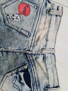 Stylish Acid Wash Jeans