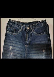 ZARA Ripped Brand New Blue Denim Jeans