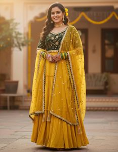 Women’s Ethnic Dress(mehndi Haldi Edition)
