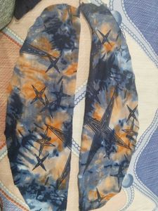 Stylish Tie-Dye Star Print Top