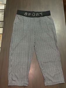 Stylish Gingham Print Pants