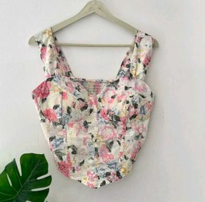 floral corset top