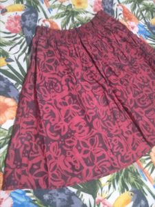 Chic Floral Print Midi Skirt