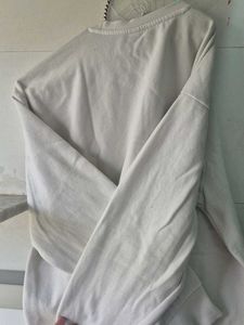 Cream Landscape Print Sweatshirt