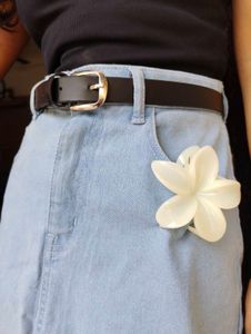 Light Blue Denim Maxi Skirt