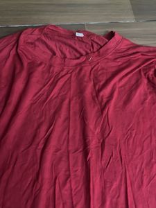 Comfortable Long Sleeve Red Top