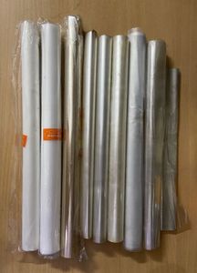 9 Book Wrapping Plastic Transparent Rolls