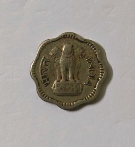Rare Error 10 Paisa Crack Line and Distorted 1965