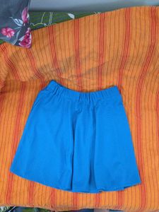 Blue Skater Skirt