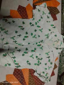 Cute Cactus Print Button-Up Shirt pure cotton perf