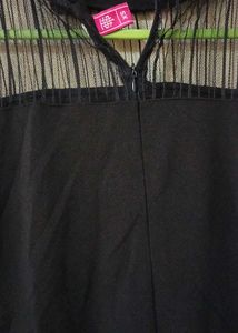 Elegant Black Sheer Sleeve Maxi Dress