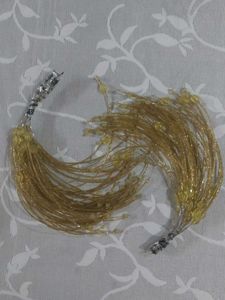 2 Bunches of Golden beaded fringe trims
