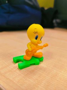 Cute Guitar Tweety Bird Toy Figure