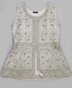 Elegant White Sharara Suit