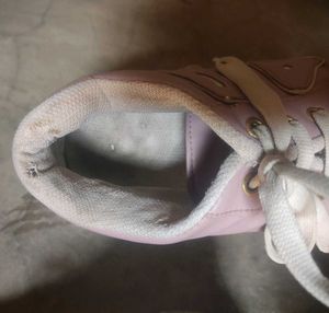 Stylish Pink Lace-Up Sneakers