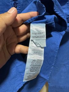 Levis Blue Button Down Cotton Shirt