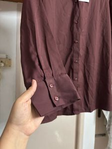 🆕 Classic Brown Button-Down Shirt