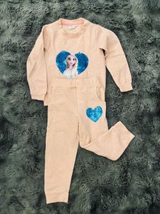 Cute Elsa Heart Sweatshirt &amp; Pants Set
