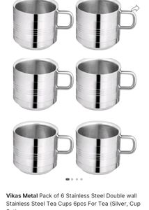 Vintage Stainless Steel Cups