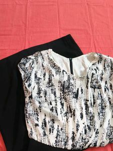 Chic Printed Cap Sleeve Sheath Dress