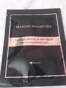 Myglamm Popxo D-tan Sheet mask And Manish malhotra