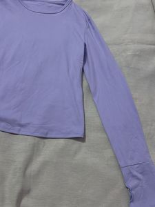 Lavender Long Sleeve Thumbhole Top