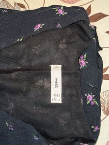 Chic Floral Print Black Dress