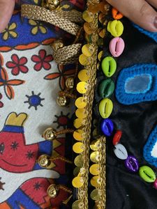 Black Embroidered Mirror Work chaniya choli