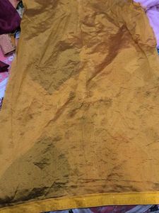 Vintage Mustard Heavy Work Saree