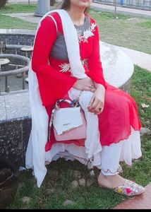 Embroidered gown