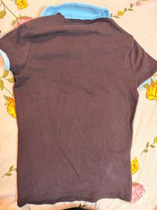 Bershka Los Angeles Graphic Polo T-Shirt
