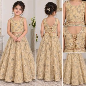 Girls' Embroidered Lehenga Choli Set