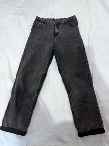 Grey Wash Baggy Jeans