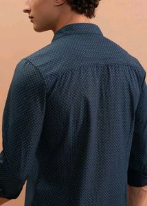 Unique Graphic Print Button-Up Shirt